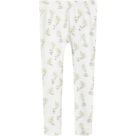 Lil'Atelier Coconut Milk Yellow Flower Gavo Slim Legging