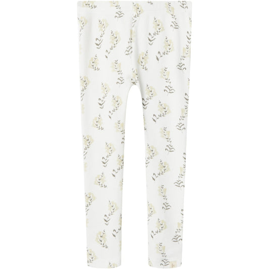 Lil'Atelier Coconut Milk Yellow Flower Gavo Slim Legging