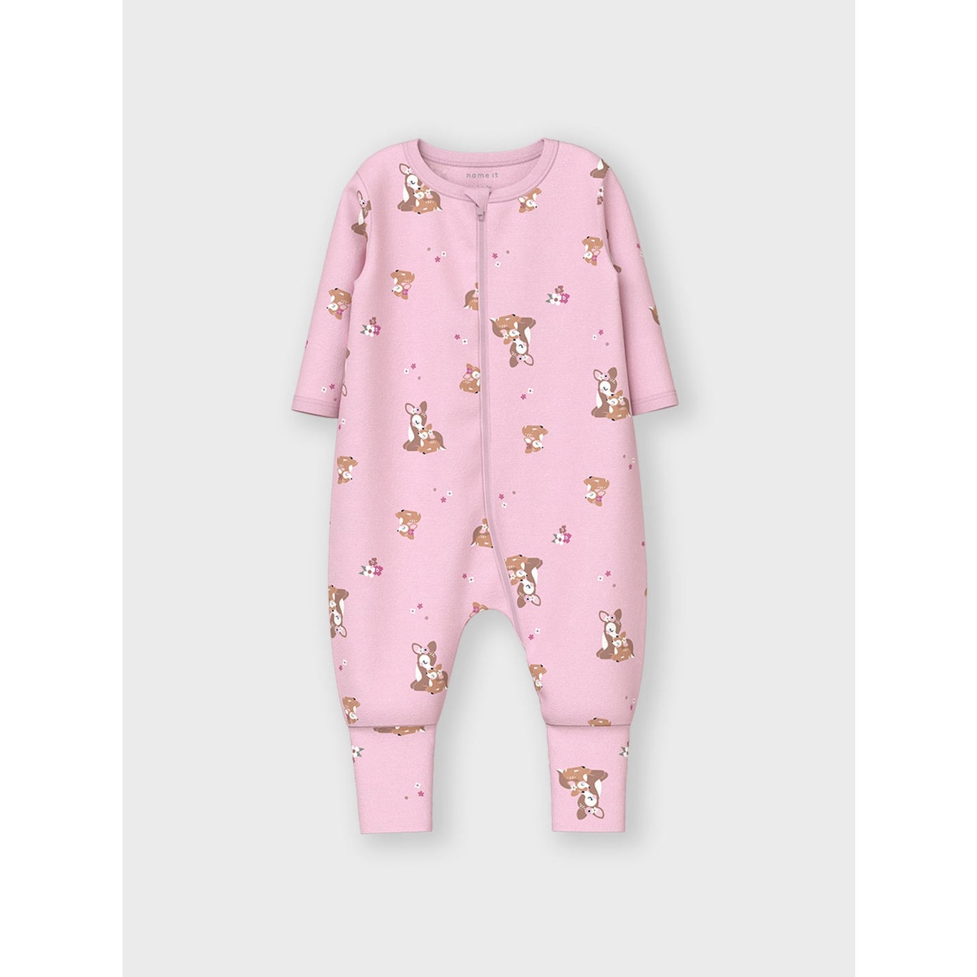 Name It Ibis Rose Nightsuit 2-pack Zip Rose Deer Noos