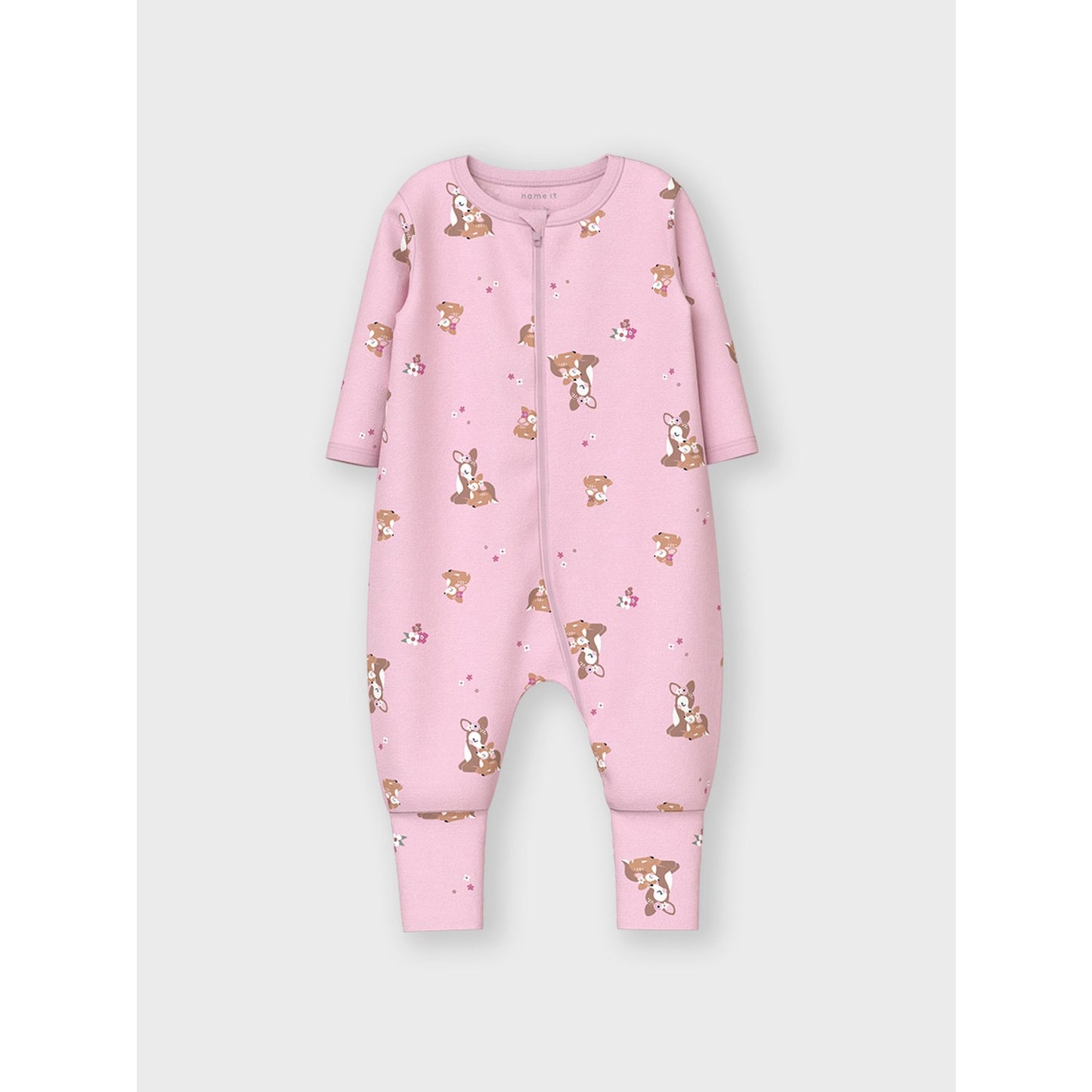 Name It Ibis Rose Nightsuit 2-pack Zip Rose Deer Noos