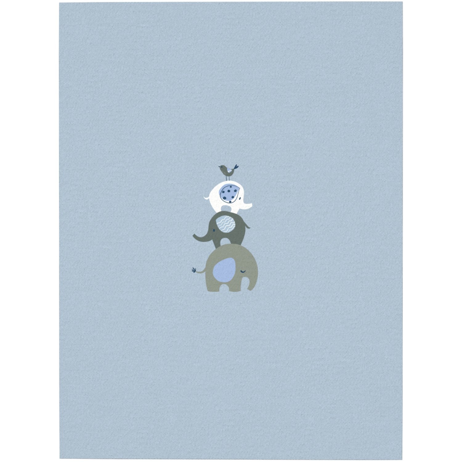 Name It Baby Blue Nightsuit 2-pack Zip Elephant Noos