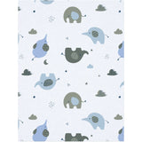 Name It Baby Blue Nightsuit 2-pack Zip Elephant Noos