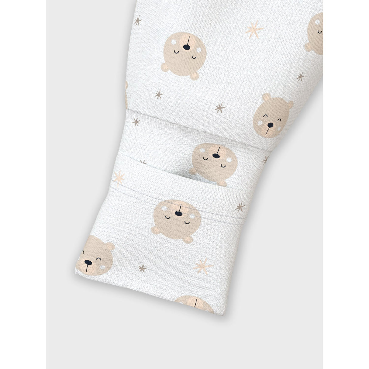 Name It Oxford Tan Nightsuit 2-pack Zip Oxford Bear Noos
