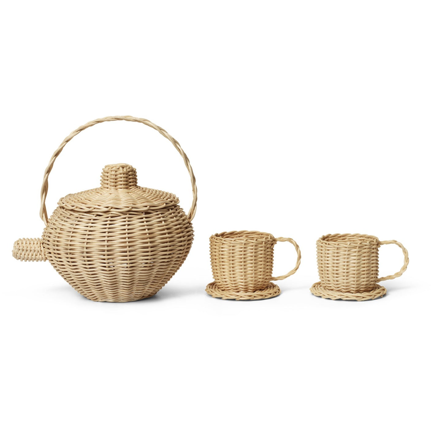 Ferm Living Natural Rattan Tea Set