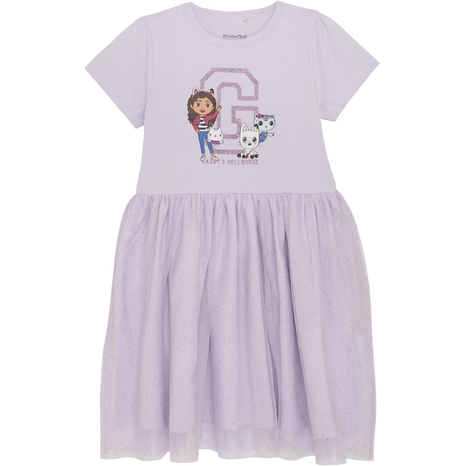 Minymo Orchid Petal Dress w. Tulle