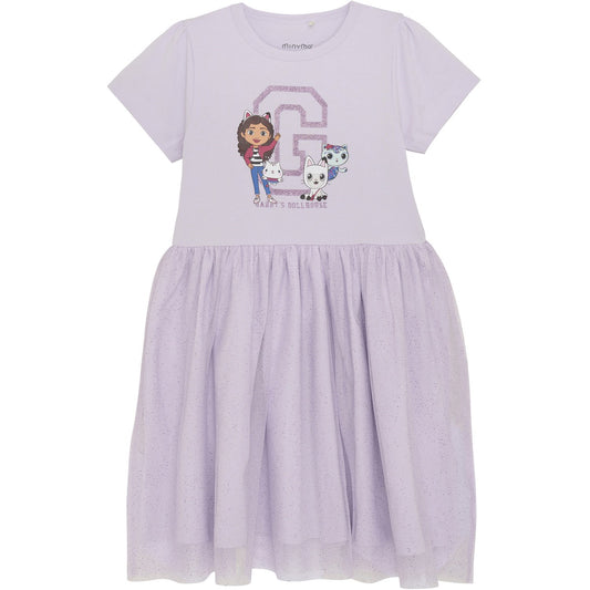 Minymo Orchid Petal Dress w. Tulle