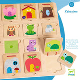 Djeco Educational Puzzle - Who Lives Where?
