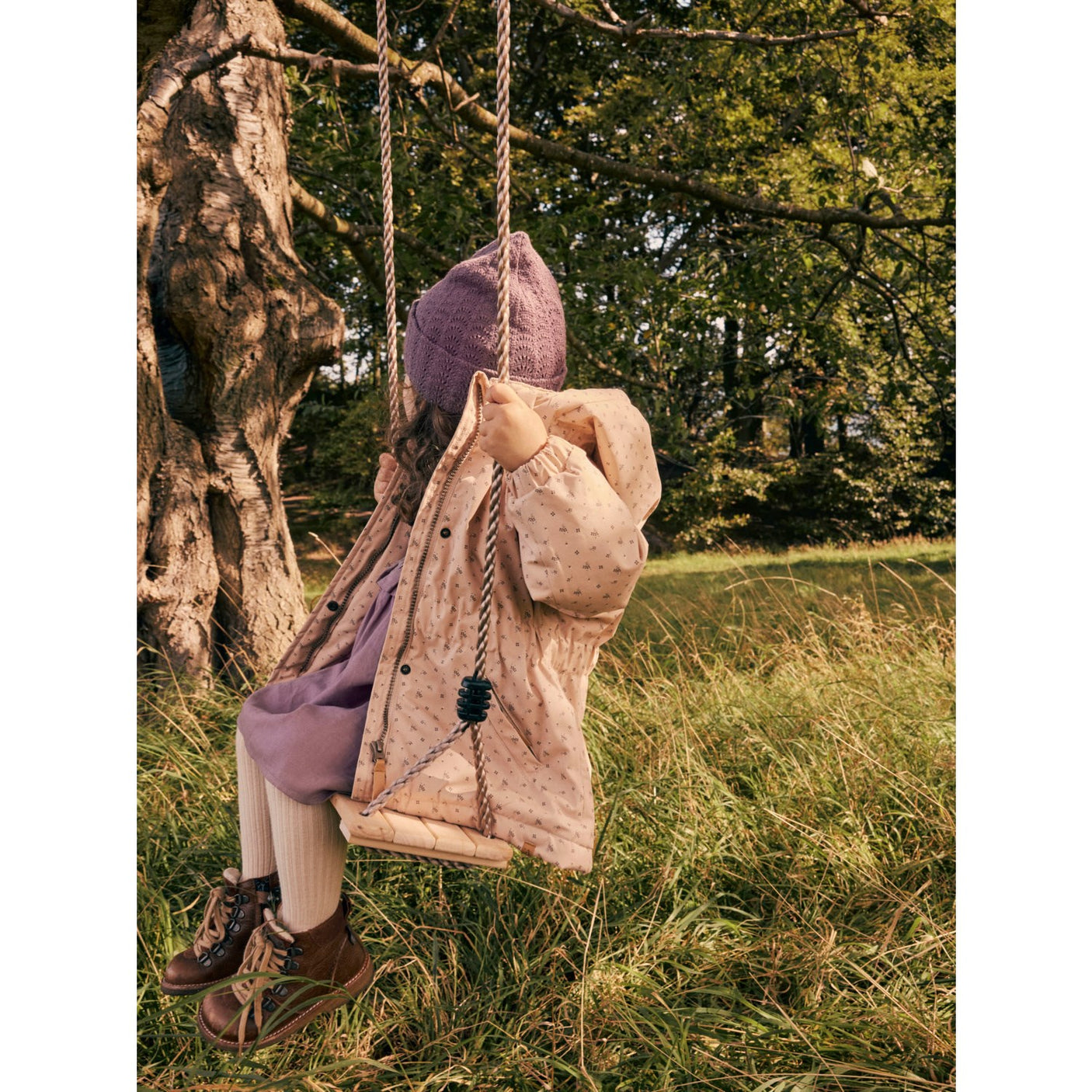 Lil'Atelier Rugby Tan Gerda Long Jacket AOP