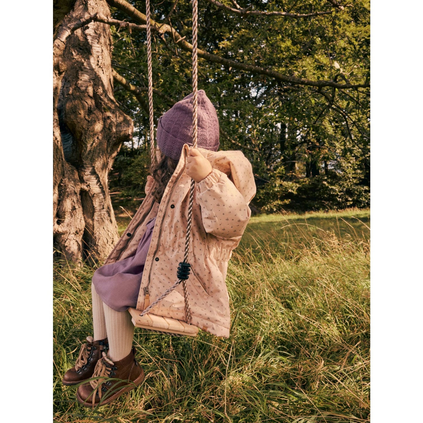 Lil'Atelier Rugby Tan Gerda Long Jacket AOP