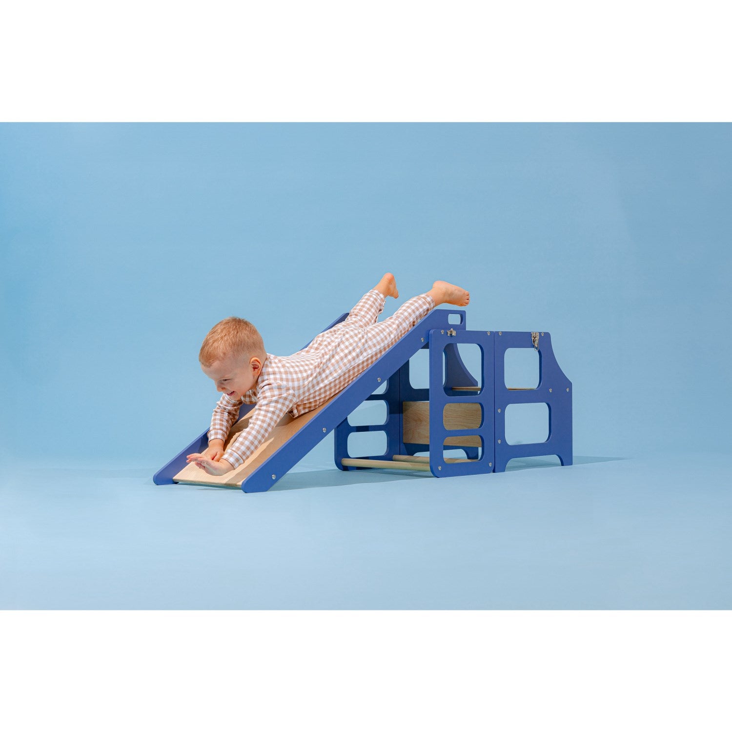 Duck Woodworks Foldable Kitchen Tower w. Slide Blue