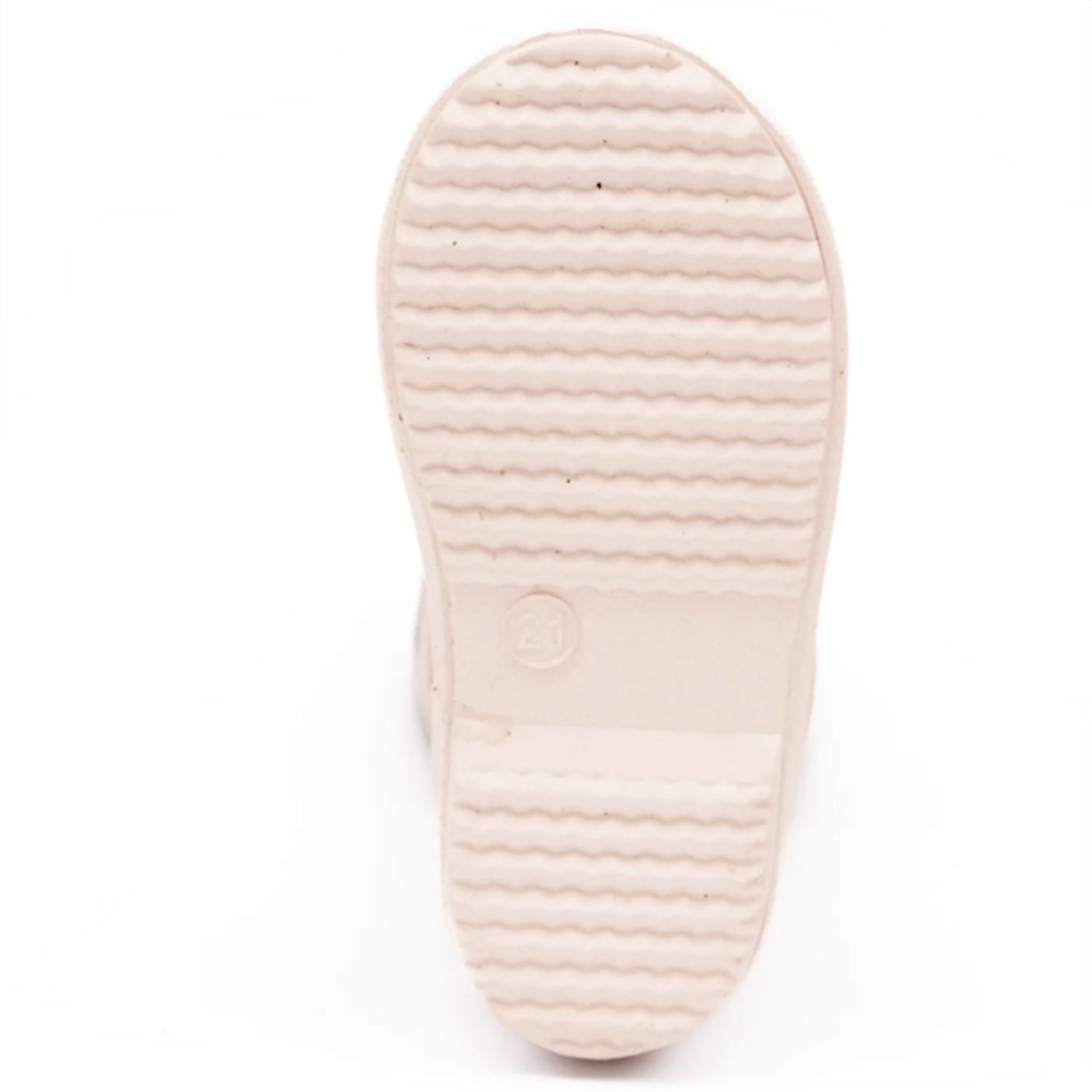 Pom Pom Rubber Boots Rose Glitter