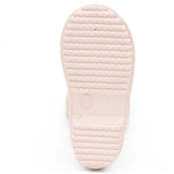 Pom Pom Rubber Boots Rose Glitter