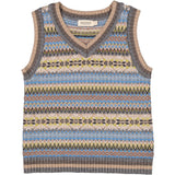 MarMar Light Cotton Wool Fair Isle Taj Knit Vest