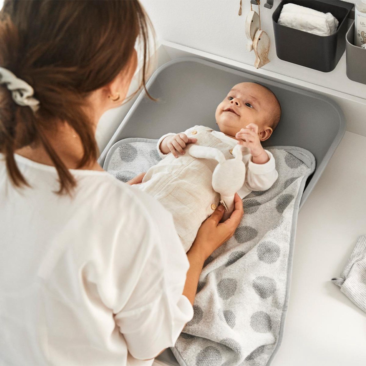 Leander Matty Changing Pad Pearl Grey