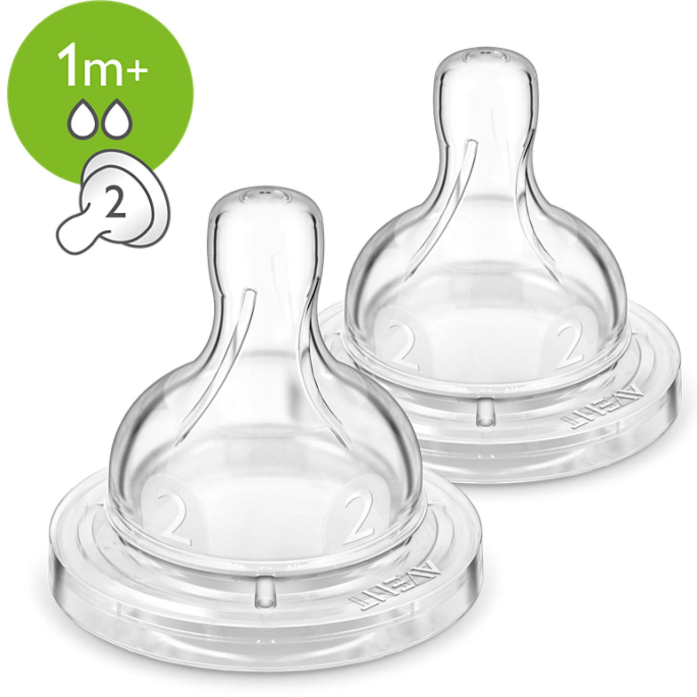 Philips Avent Baby Bottle Heads Anti-colic 1 month 2-pack