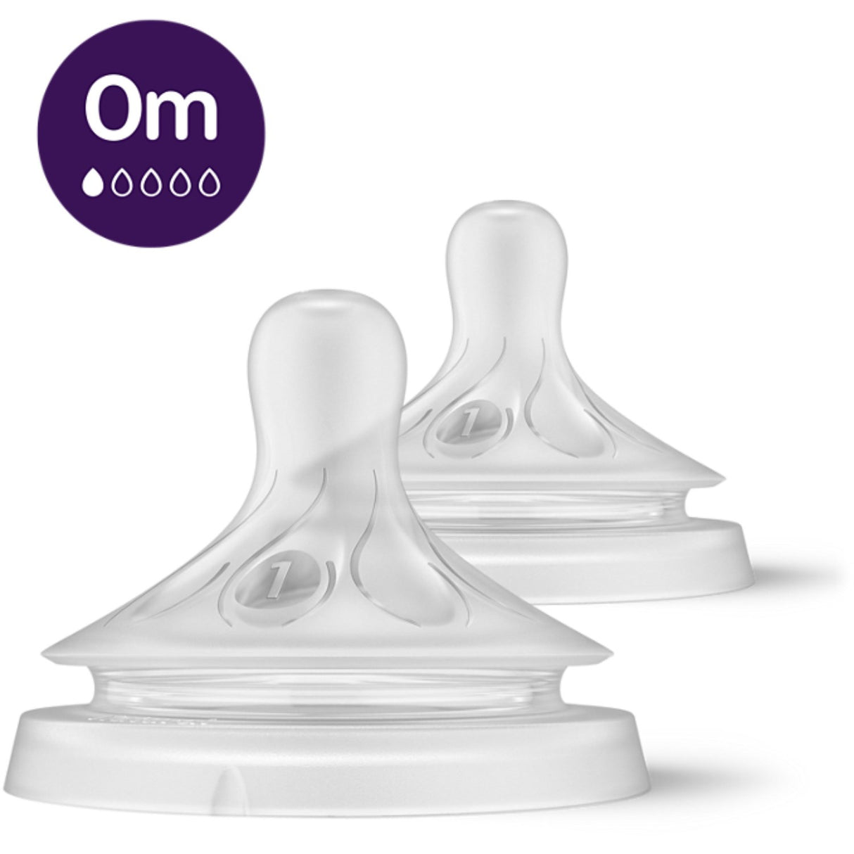 Philips Avent Natural Feeding Bottle Heads Response 0 months 2-pack