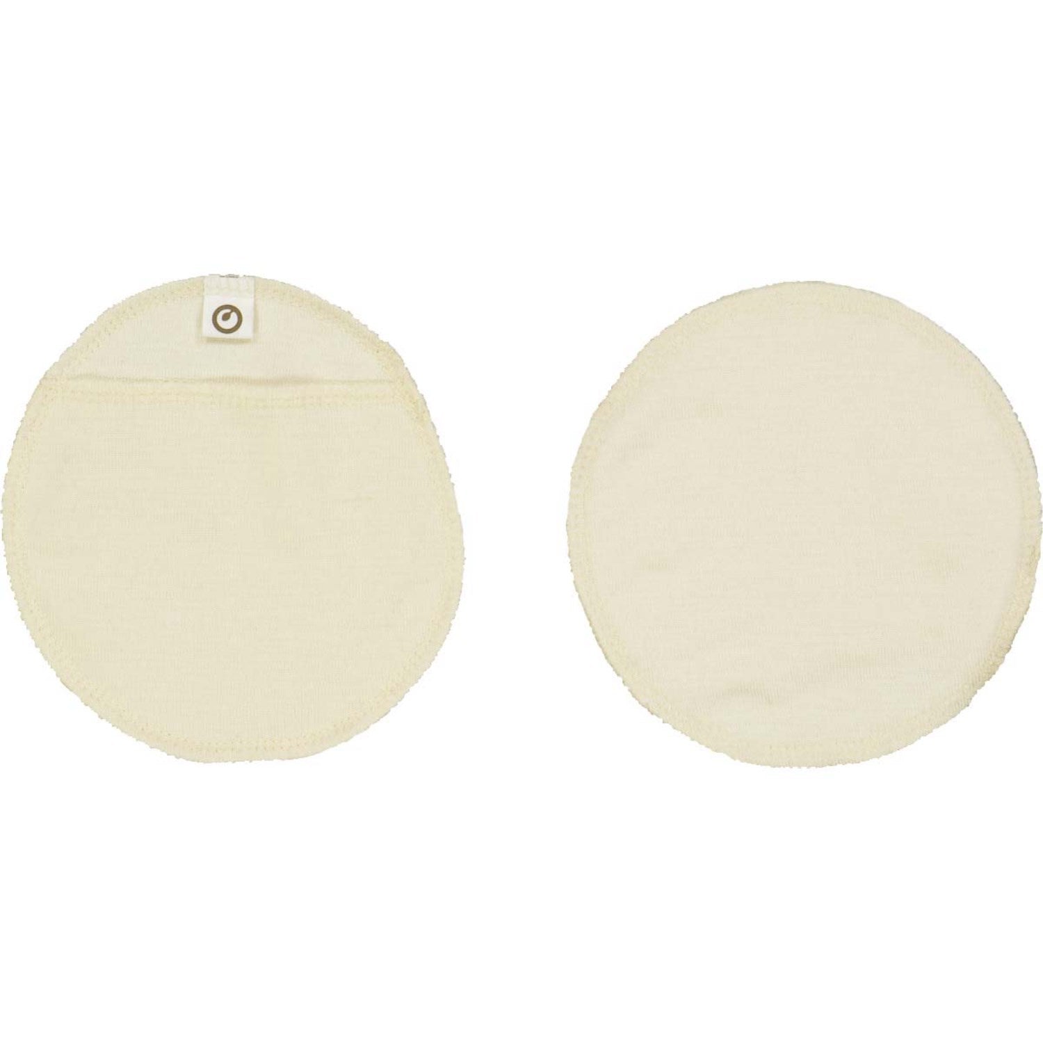 Müsli Raw Color Wool/Silk Nursing Pads In Merino Wool