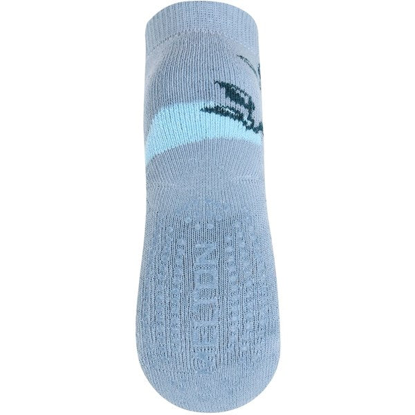 MELTON Lion Anti-Slip Socks Faded Demin