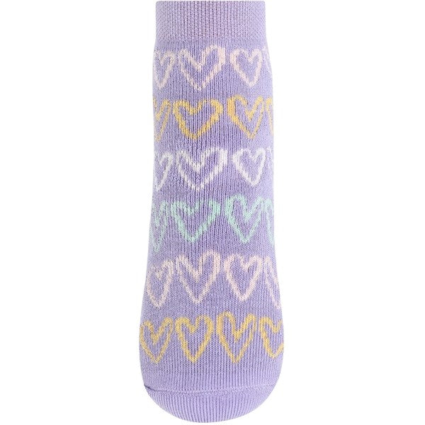MELTON Doodle Heart Anti-Slip Socks Daybreak