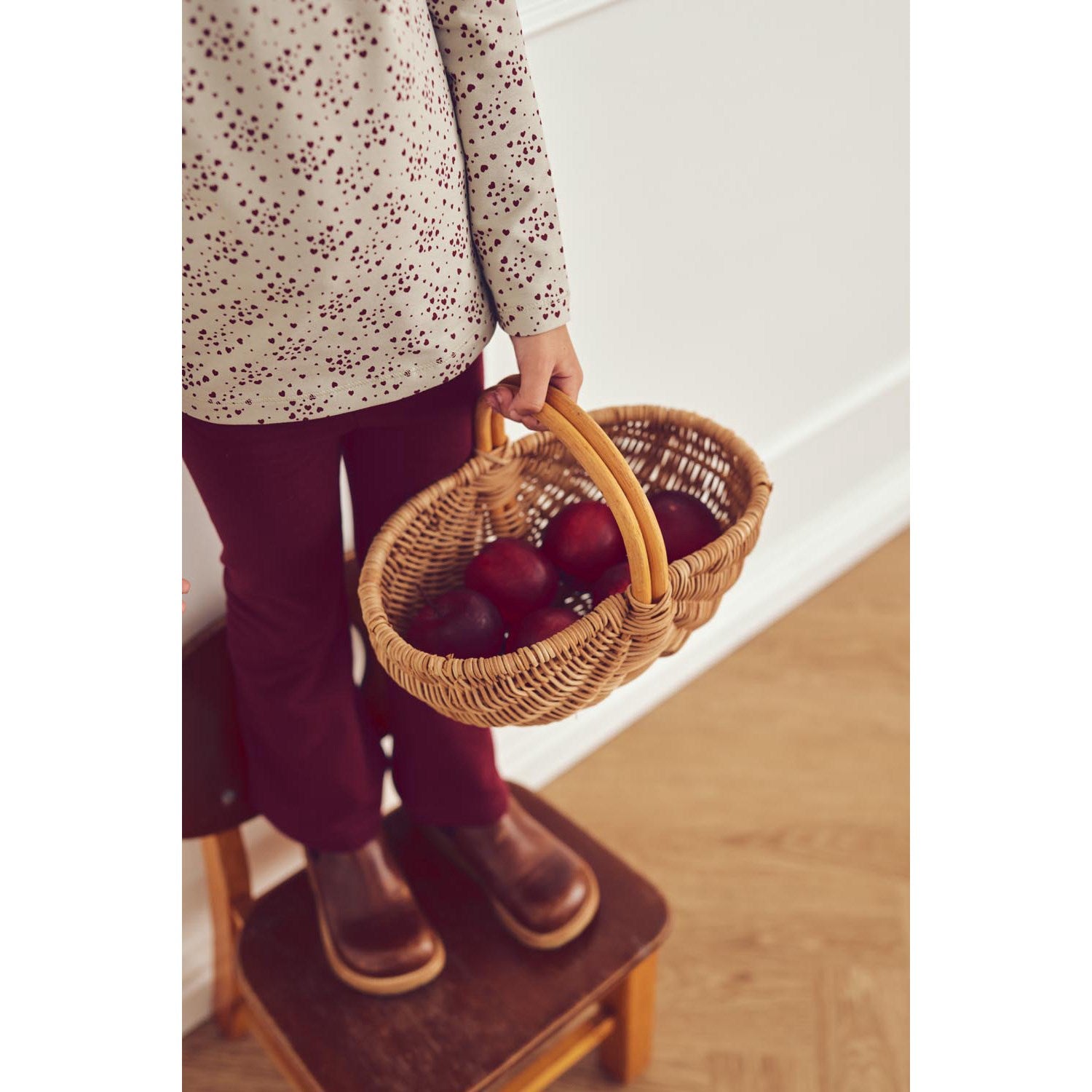 Müsli Soft Green/ Cabernet Love Frill Tee L/S