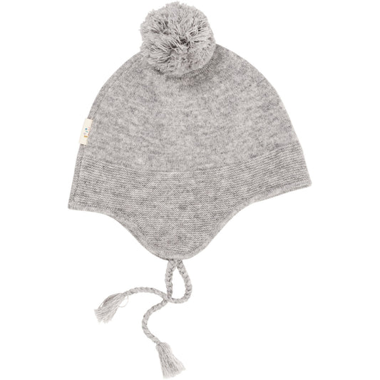 COPENHAGEN COLORS Grey Mel Cashmere Baby Bonnet Hat