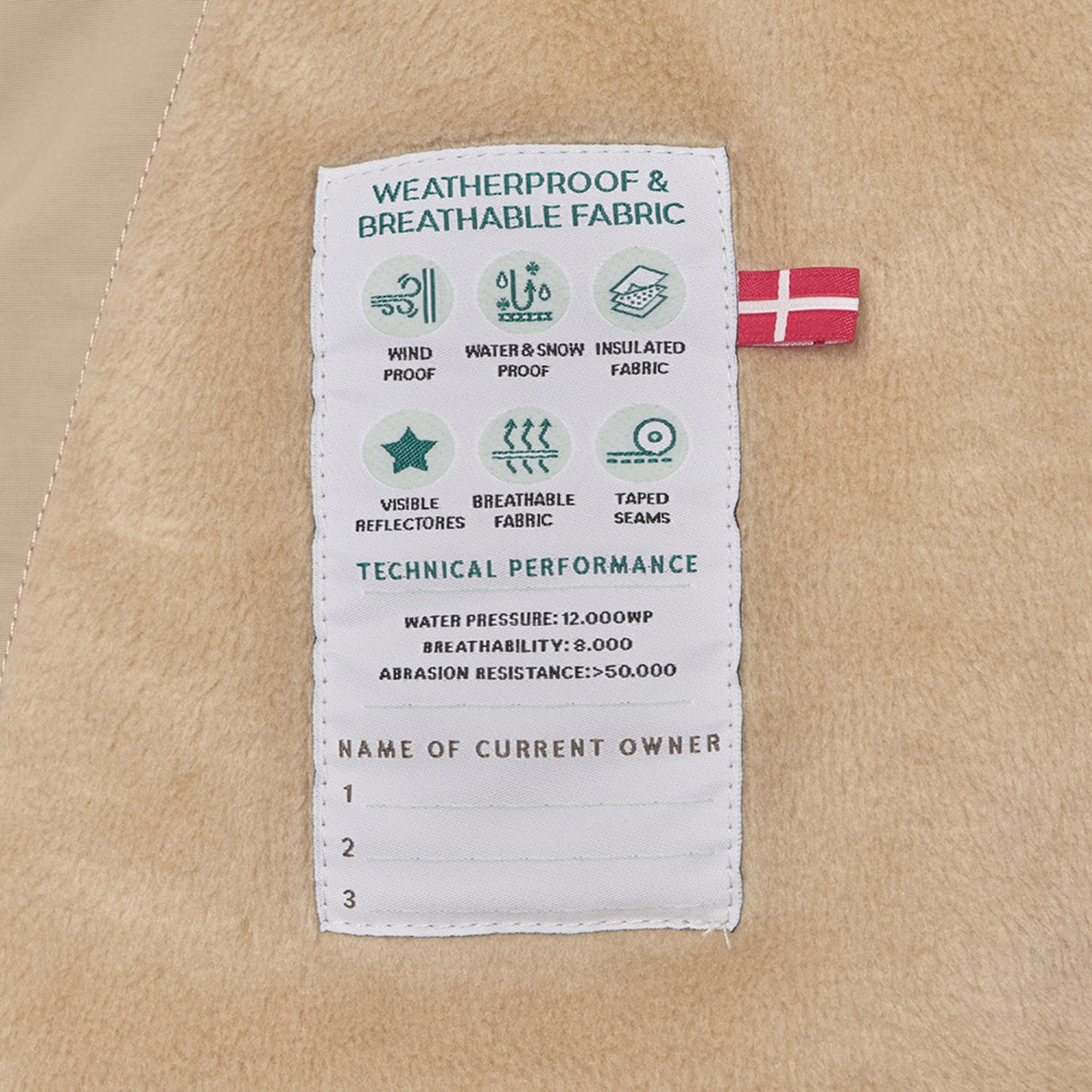 Mini A ture Savannah tan Fleece Lined Winter Jacket