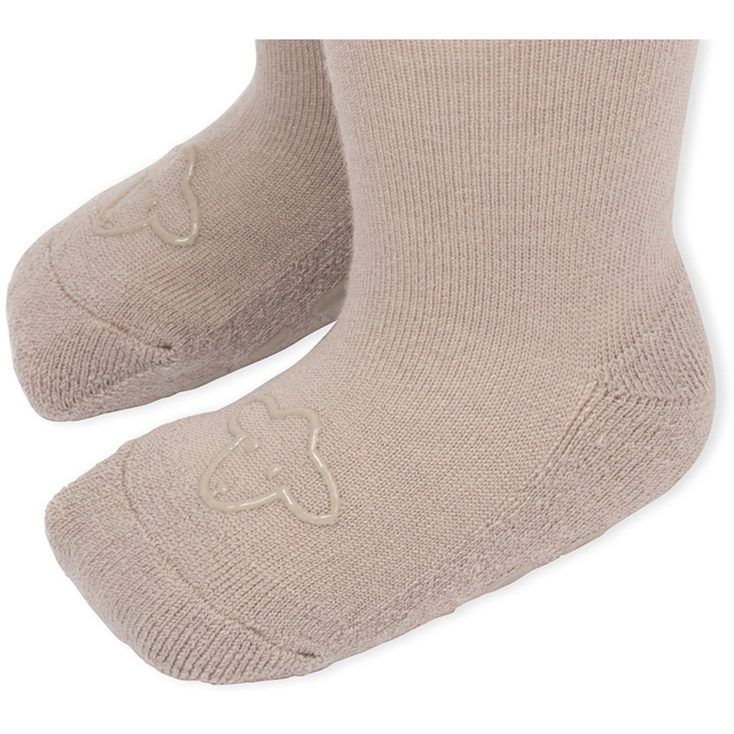 Lillelam Beige Ullstrømpebukse antiskli