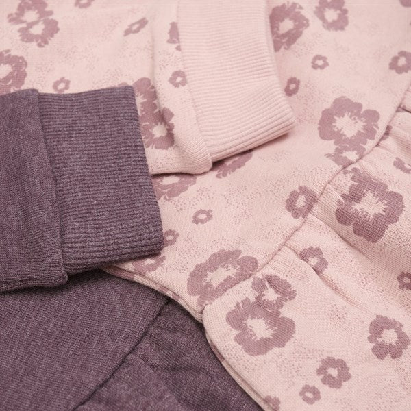 Minymo Misty Rose Sweat Dress 2-pack