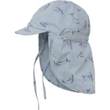 En Fant Sun Hat With Strings Dusty Blue
