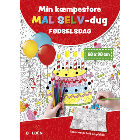 Ball Paint-Yourself-Tablecloth: Birthday