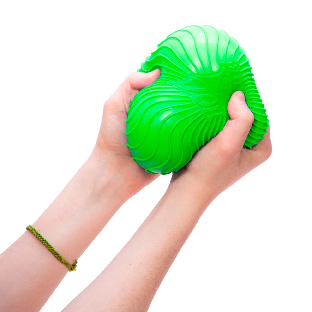 NeeDoh Super Ripples Green Fluted