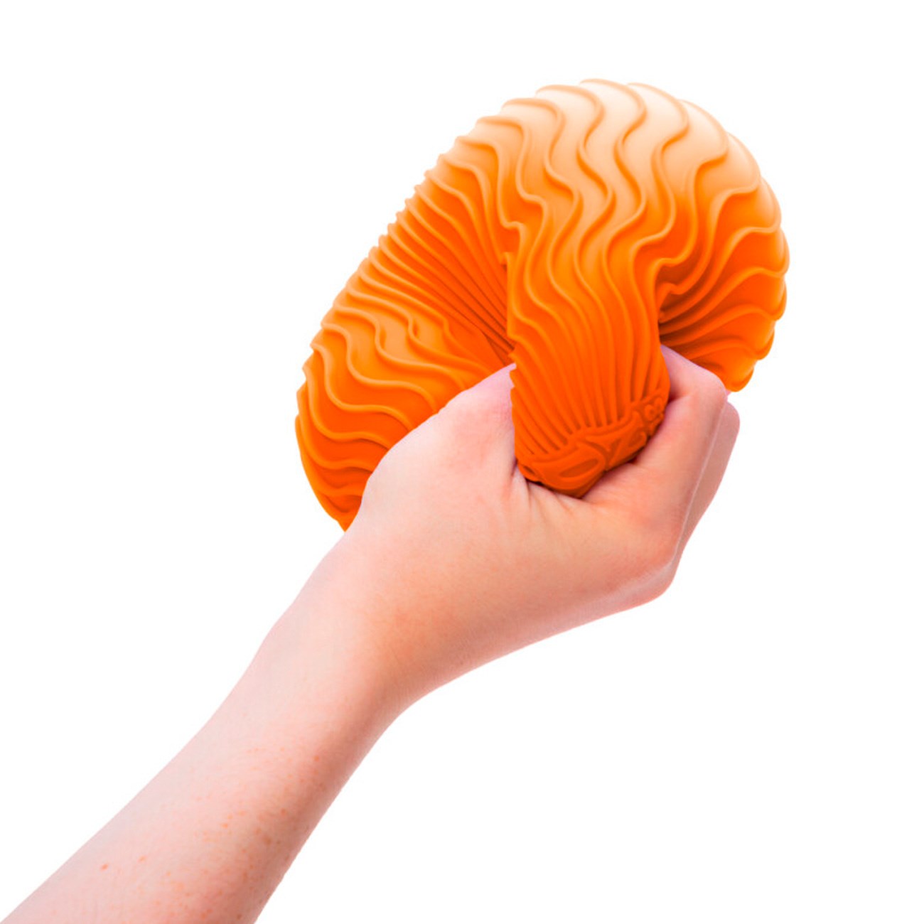 NeeDoh Super Ripples Orange Fluted