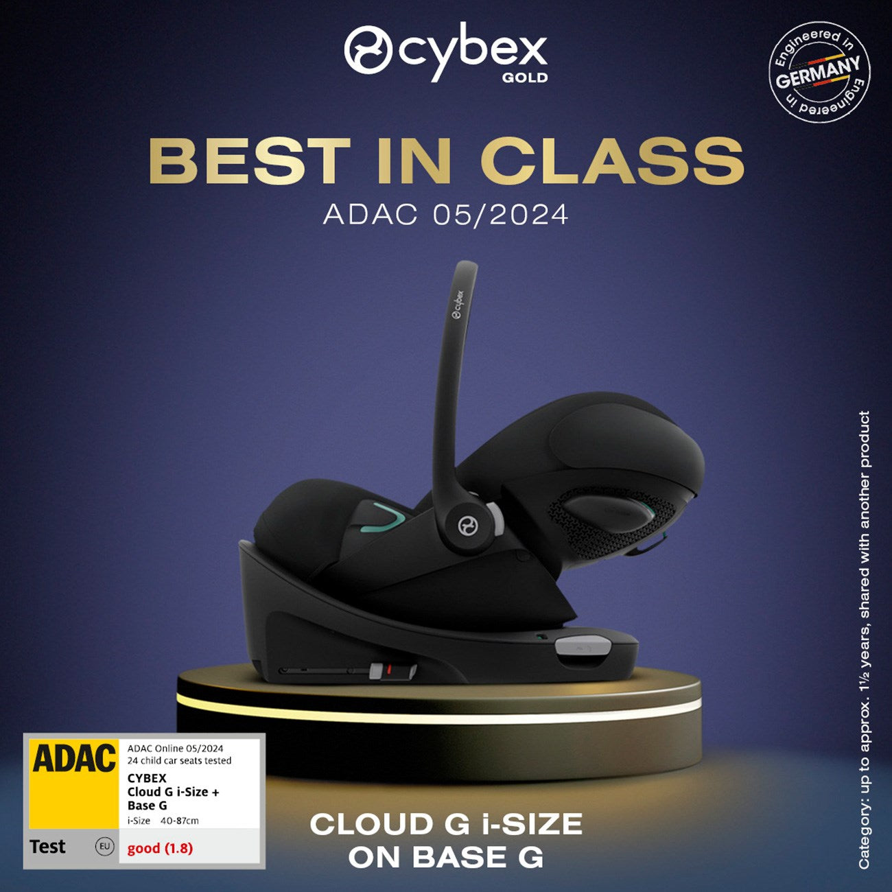 Cybex CLOUD G I-SIZE Moon Black