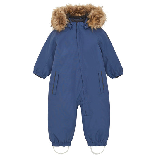 Color Kids Vintage Indigo Snowsuit w. Fake Fur