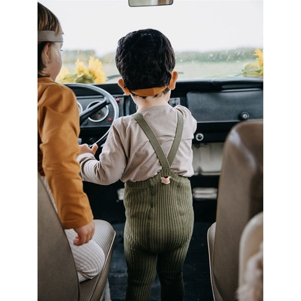 Silly Silas Hippy Footless Tights Olive