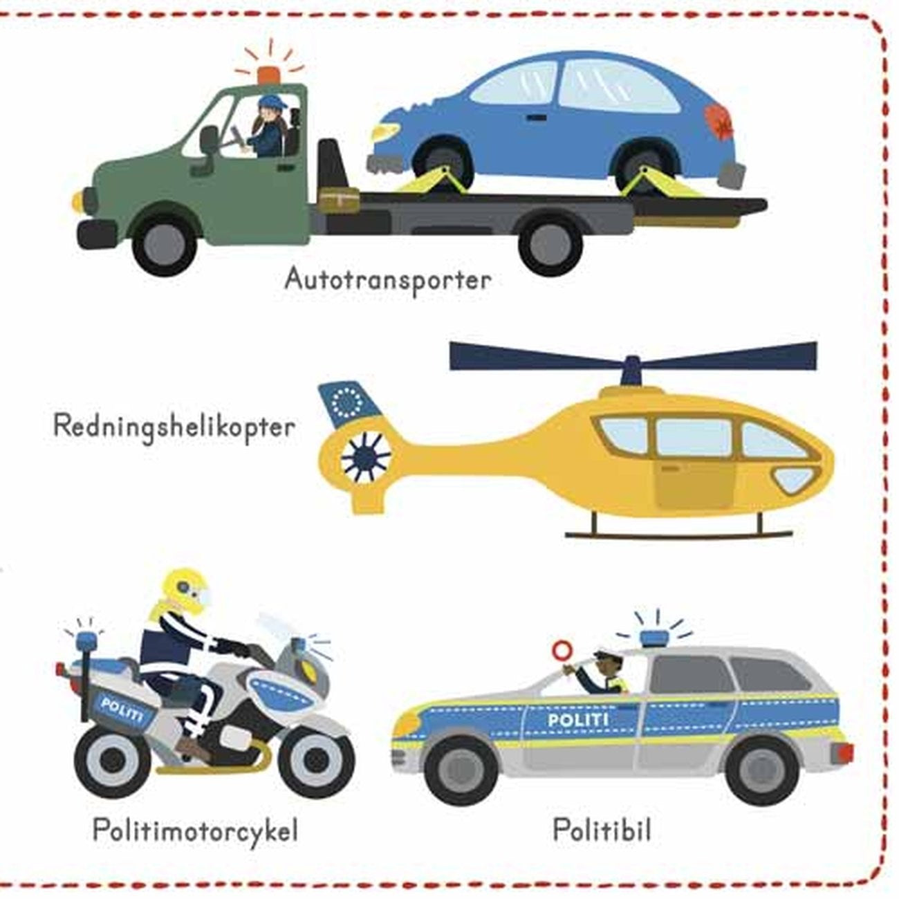 Bolden Min Fuld-Af-Farver Billedordbog: Køretøjer