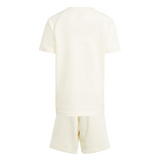 adidas Originals Ivory/Night Indigo/Red Shorts Tee Set