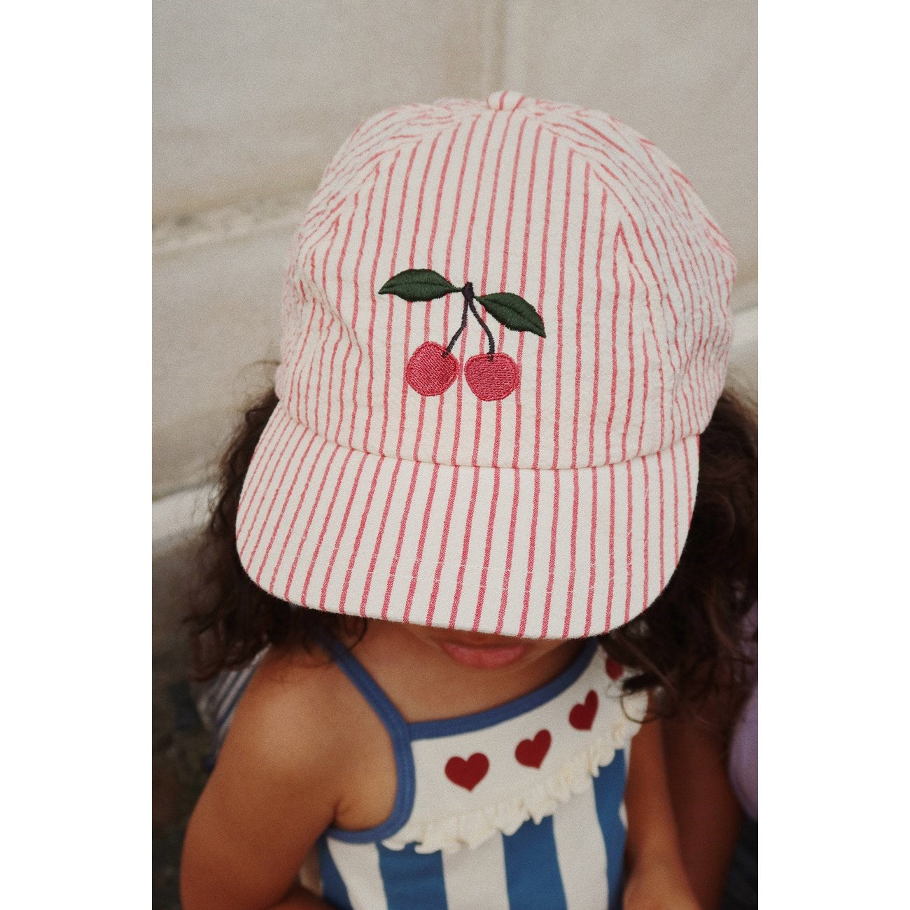 Konges Sløjd Ellie Bow Cap Amour Stripe