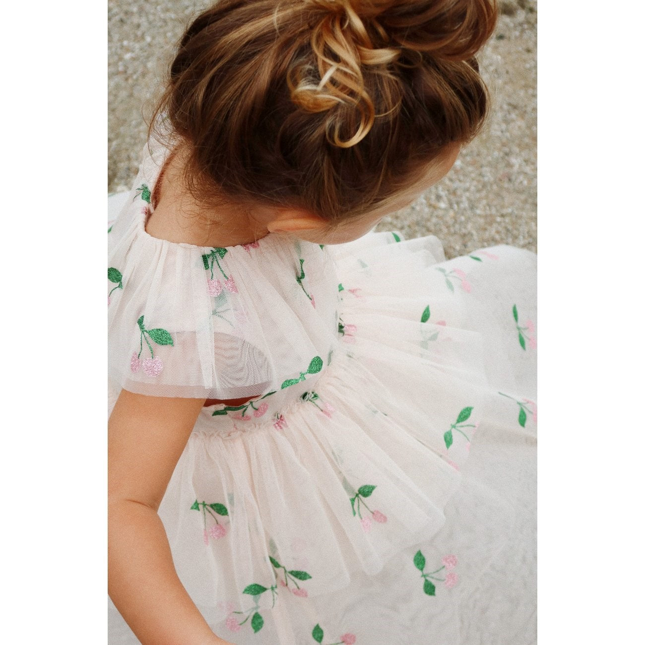 Konges Sløjd Ma Grande Cerise Pink Glitter Mili Glitter Dress