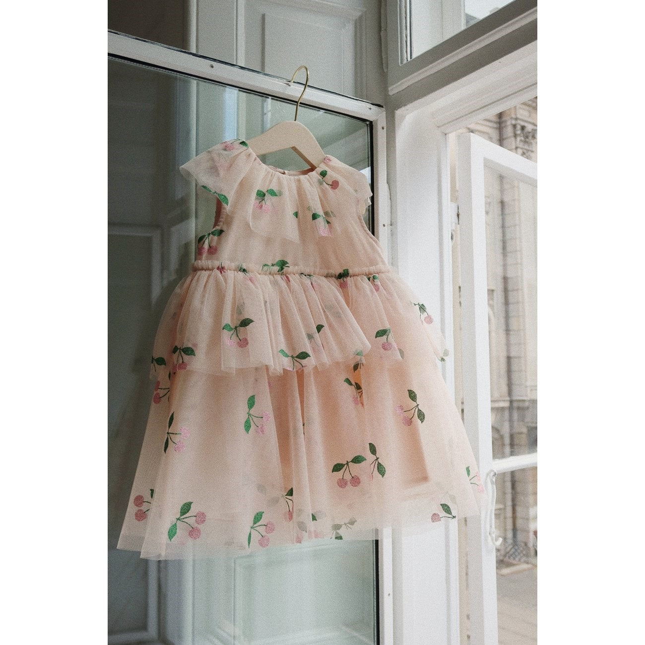 Konges Sløjd Ma Grande Cerise Pink Glitter Mili Glitter Dress