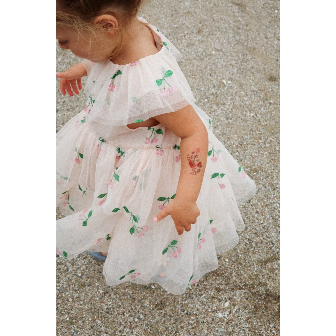 Konges Sløjd Ma Grande Cerise Pink Glitter Mili Glitter Dress