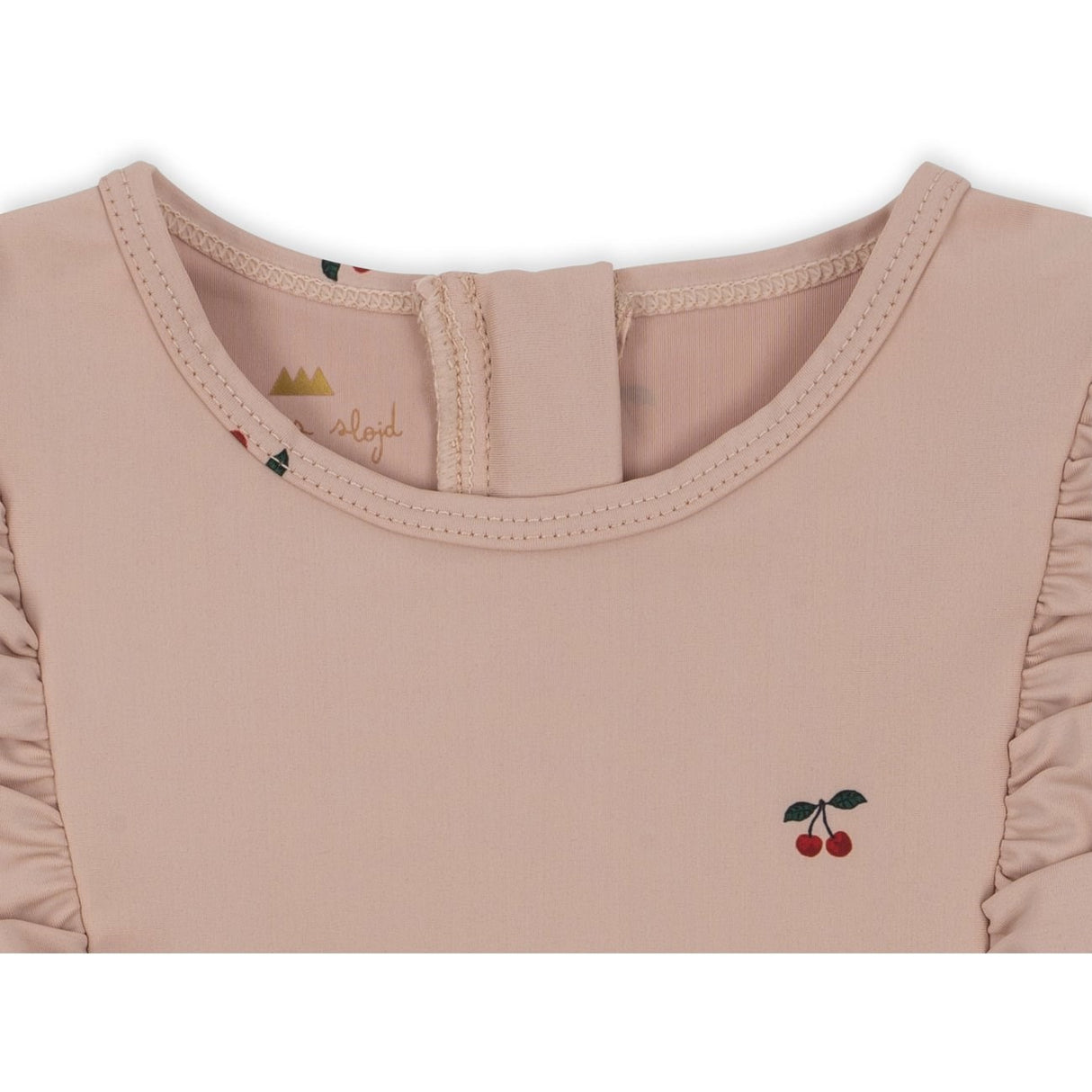 Konges Sløjd Manuca Frill Swim Onesie Cherry Blush