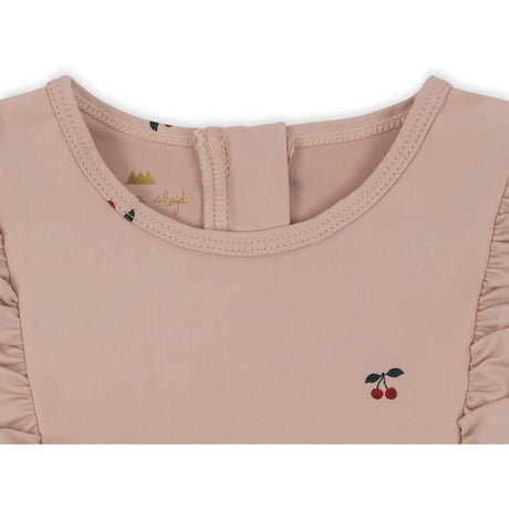 Konges Sløjd Manuca Frill Swim Onesie Cherry Blush