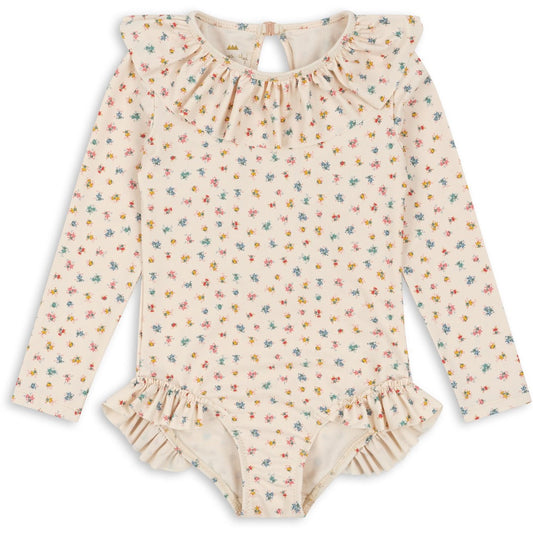 Konges Sløjd Manuca Ls Frill Swimsuit Bloomie Sprinkle