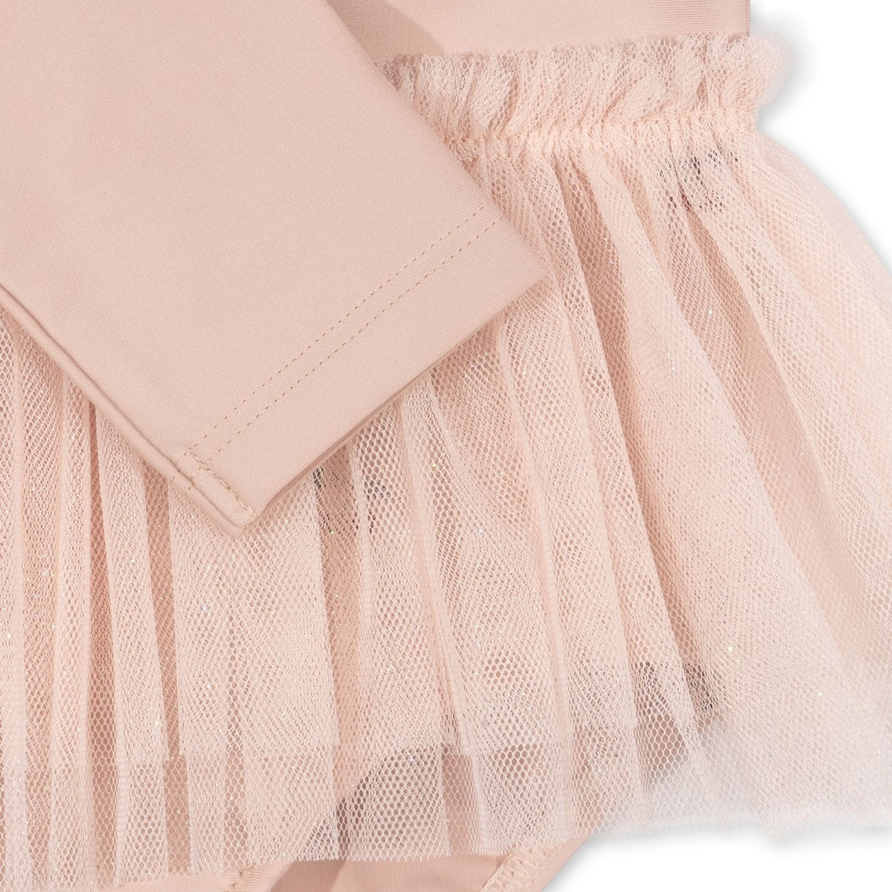 Konges Sløjd Layered Tulle Ls Swimsuit Cherry Blush