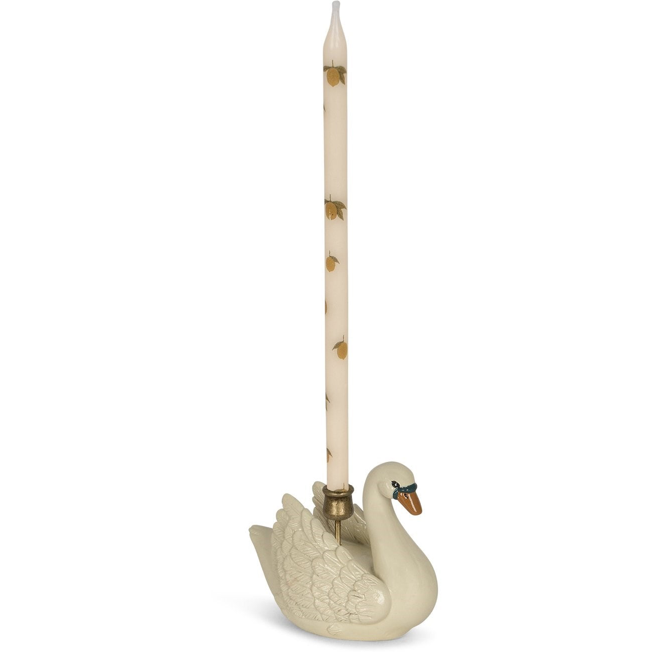Konges Sløjd Swan Candlestick Creme