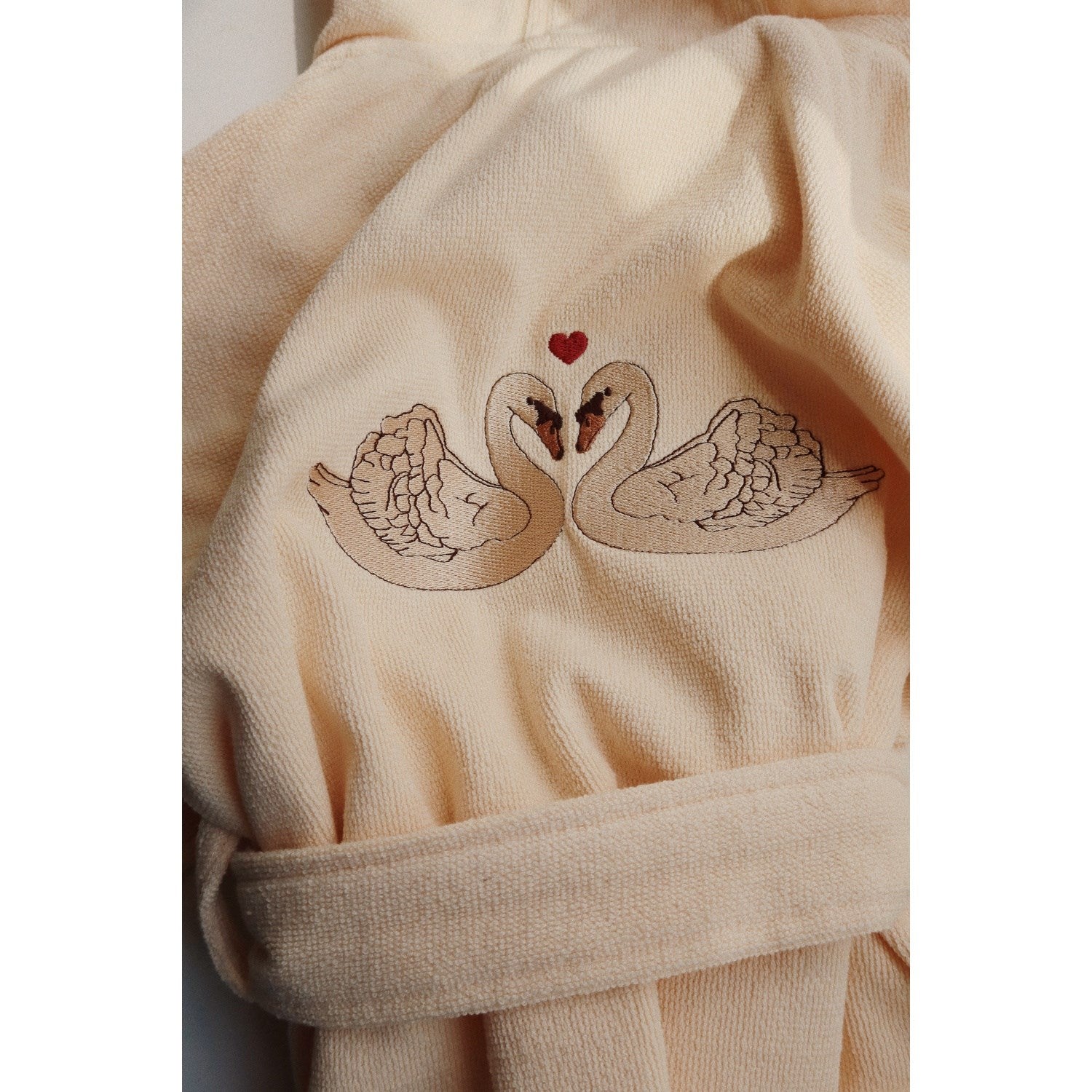 Konges Sløjd Terry Bathrobe w. Embroidery Swan