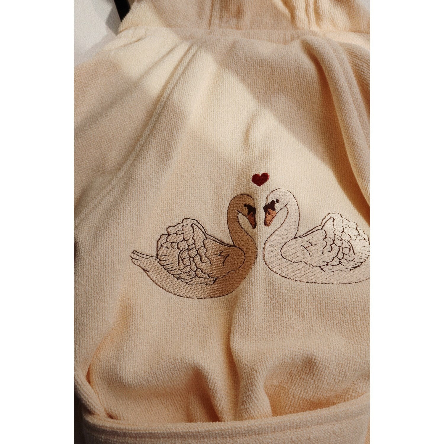 Konges Sløjd Terry Bathrobe w. Embroidery Swan
