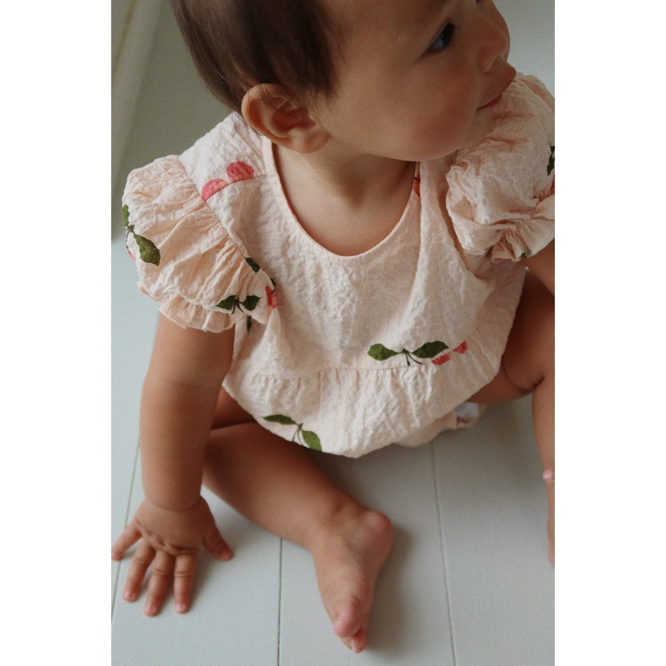 Konges Sløjd Ma Grande Cerise Pink Vida Puff Sleeves Romper