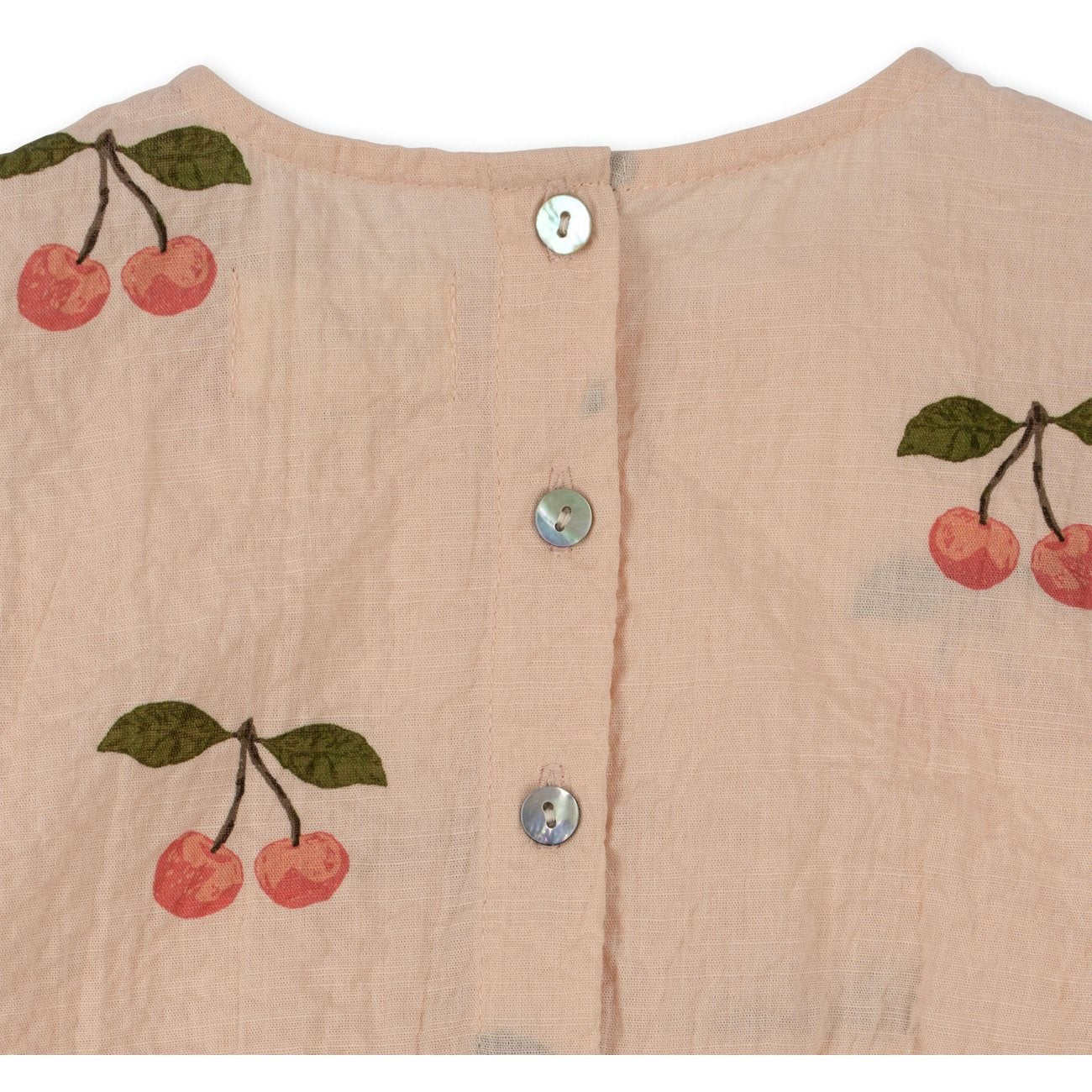 Konges Sløjd Ma Grande Cerise Pink Vida Puff Sleeves Romper